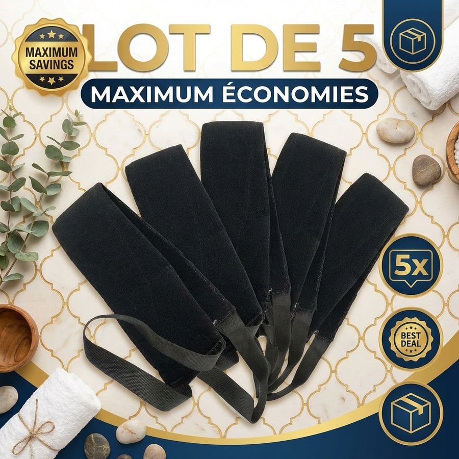 5 Gant de Gommage Dorsal Kessa Haute Qualité – produit naturel présenté par Natureluxy