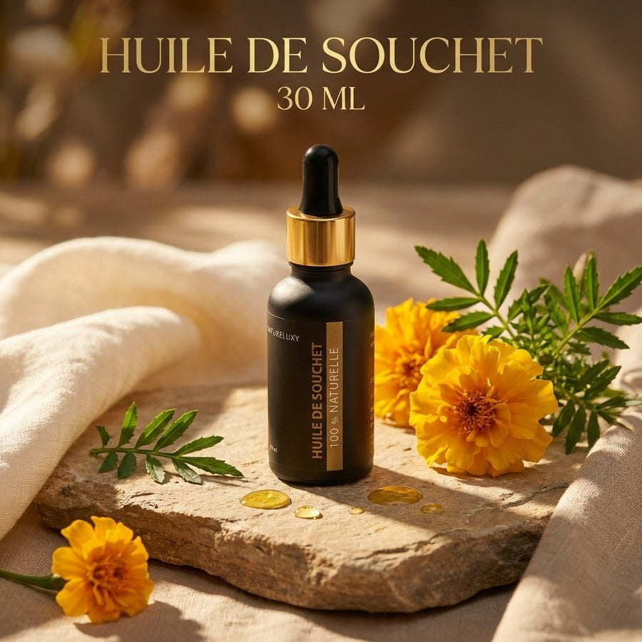 Huile de Souchet 30mL pipette 100% naturelle – produit naturel présenté par Natureluxy