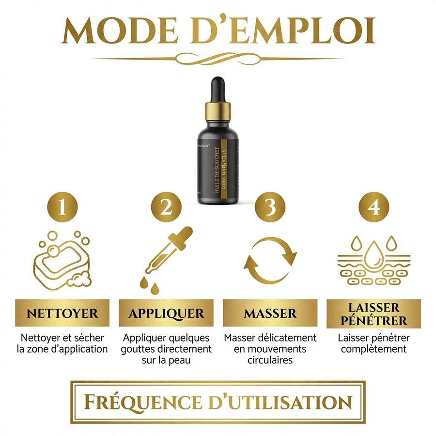 Huile de Souchet 30mL pipette 100% naturelle – produit naturel présenté par Natureluxy