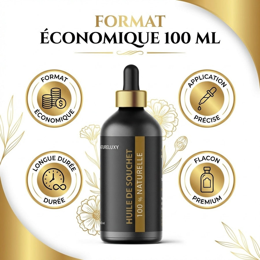 Huile de Souchet 100 mL Pipette 100% Naturelle - Soin de la Peau – produit naturel présenté par Natureluxy