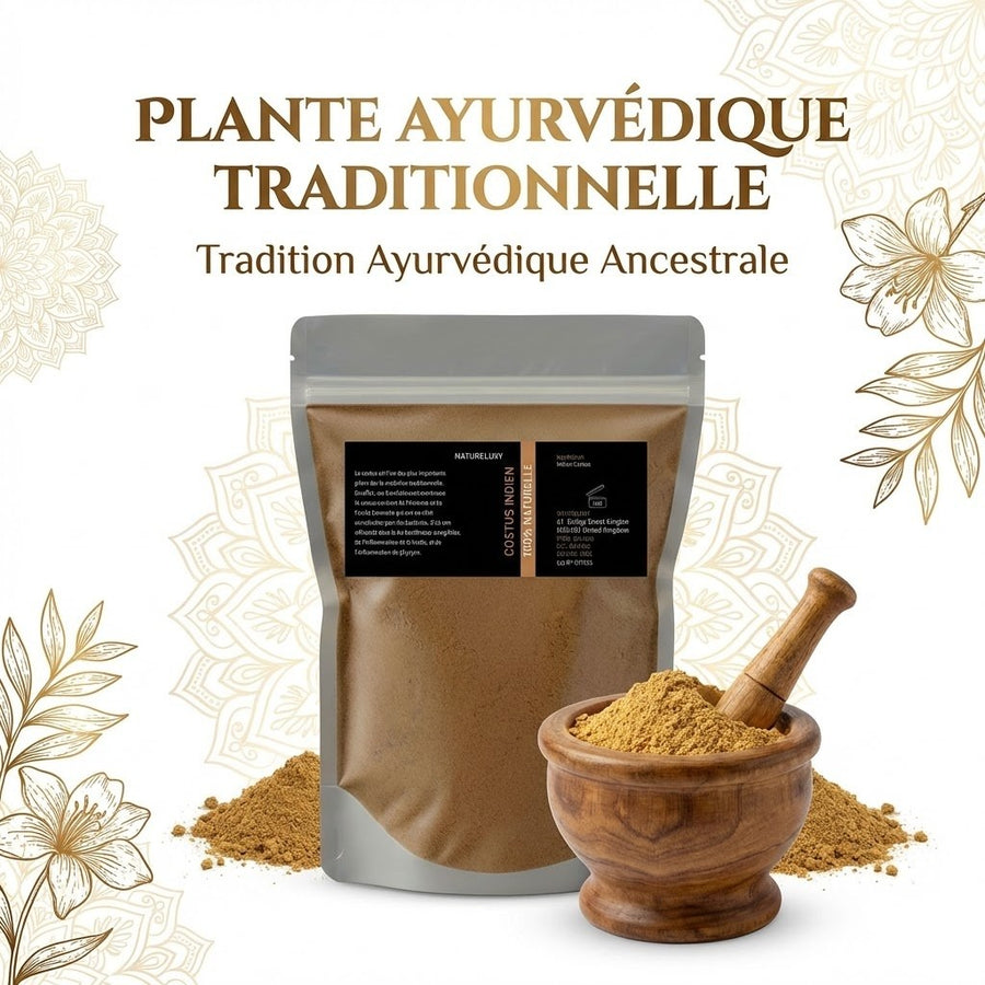 Costus Indien en Poudre 200g — 100% Naturel – produit naturel présenté par Natureluxy