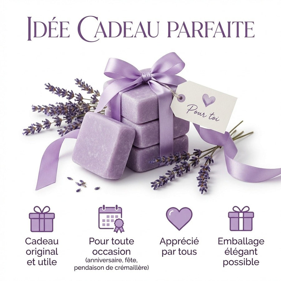 Lot de 10 carrés de musc lavande – parfum solide - image produit 7