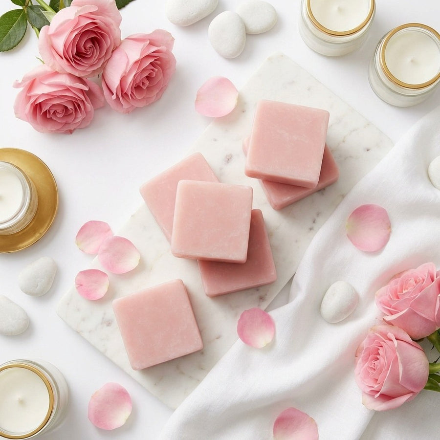 Lot de 10 carrés de musc rose – parfum solide - image produit 3