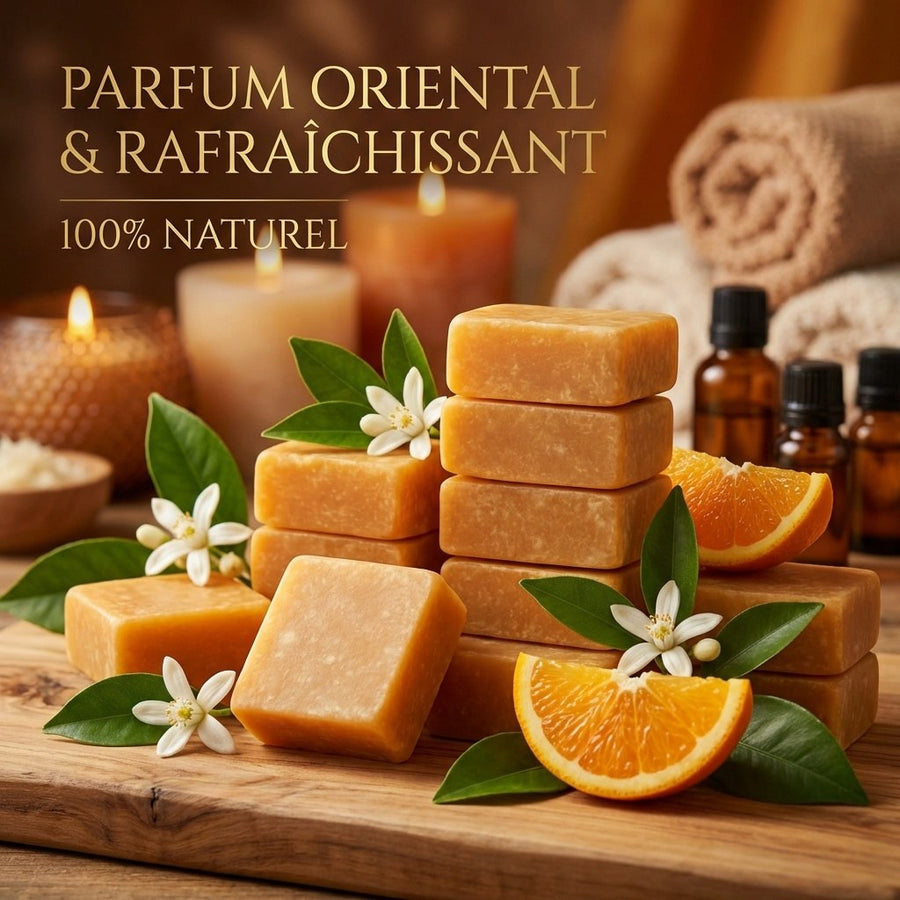 Lot de 10 carrés de musc orange – parfum solide - image produit 3
