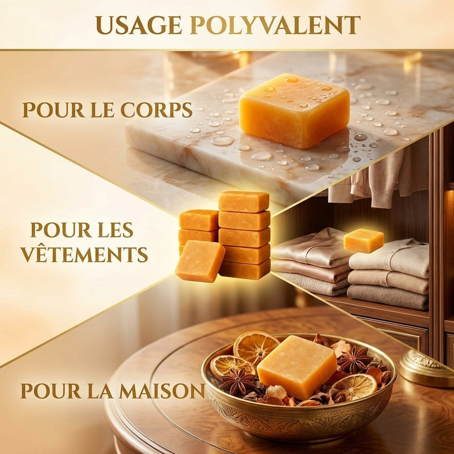 Lot de 10 carrés de musc orange – parfum solide - image produit 4