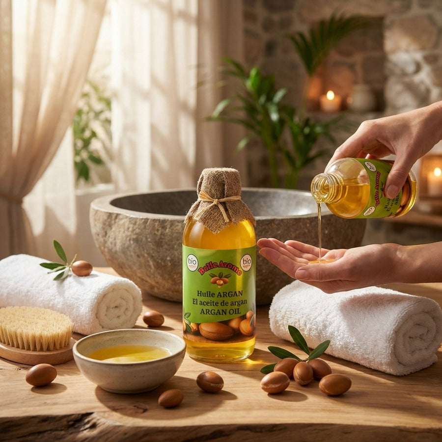 2X1L Huile d'Argan 100% naturelle et bio – produit naturel présenté par Natureluxy