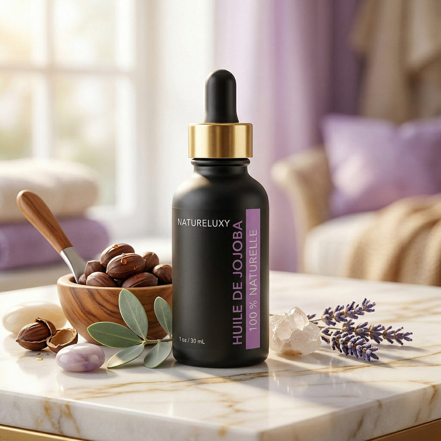 Huile de Jojoba 30 mL Pipette — 100% Naturelle – produit naturel présenté par Natureluxy