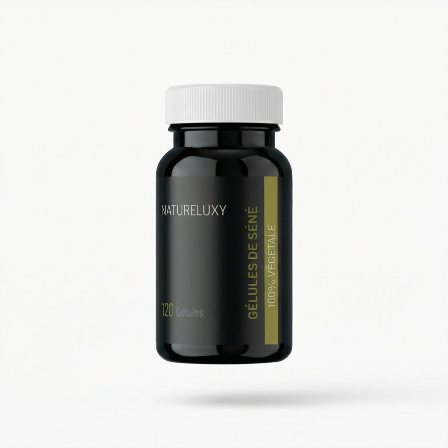 Lot 4×120 Gélules de Séné (Senna) – 480 gélules 300 mg par gélule – produit naturel présenté par Natureluxy
