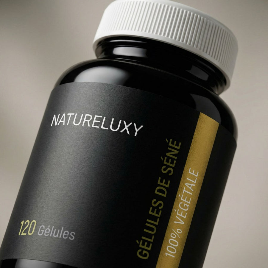 Lot 4×120 Gélules de Séné (Senna) – 480 gélules 300 mg par gélule – produit naturel présenté par Natureluxy