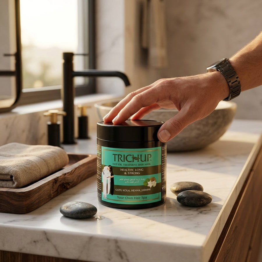 Trichup Masque Capillaire Henné Jasmin 500 mL – produit naturel présenté par Natureluxy