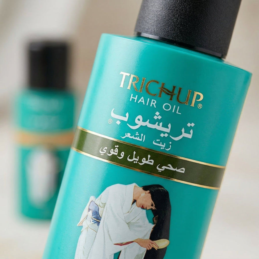 Pack Huile pour la Pousse des Cheveux 200mL + Huile Anti-chute 100mL Trichup – produit naturel présenté par Natureluxy