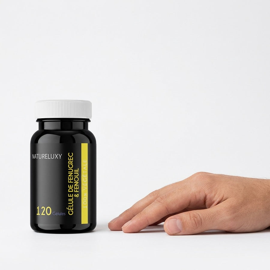 120 Gélules Fenugrec & Fenouil Natureluxy - 300mg par gélule – produit naturel présenté par Natureluxy