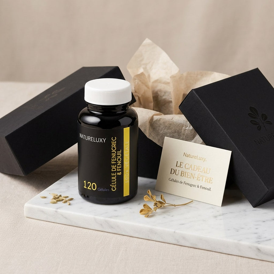 120 Gélules Fenugrec & Fenouil Natureluxy - 300mg par gélule – produit naturel présenté par Natureluxy