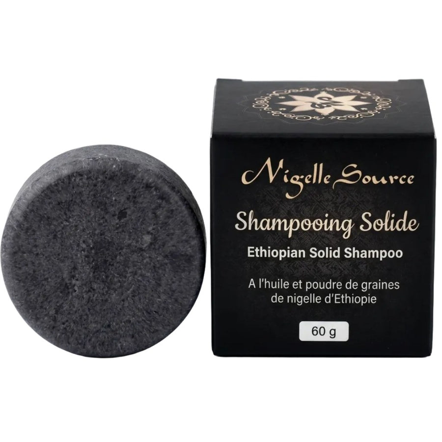 Shampoing Solide à l'Huile de Nigelle d'Éthiopie 60 g – produit naturel présenté par Natureluxy