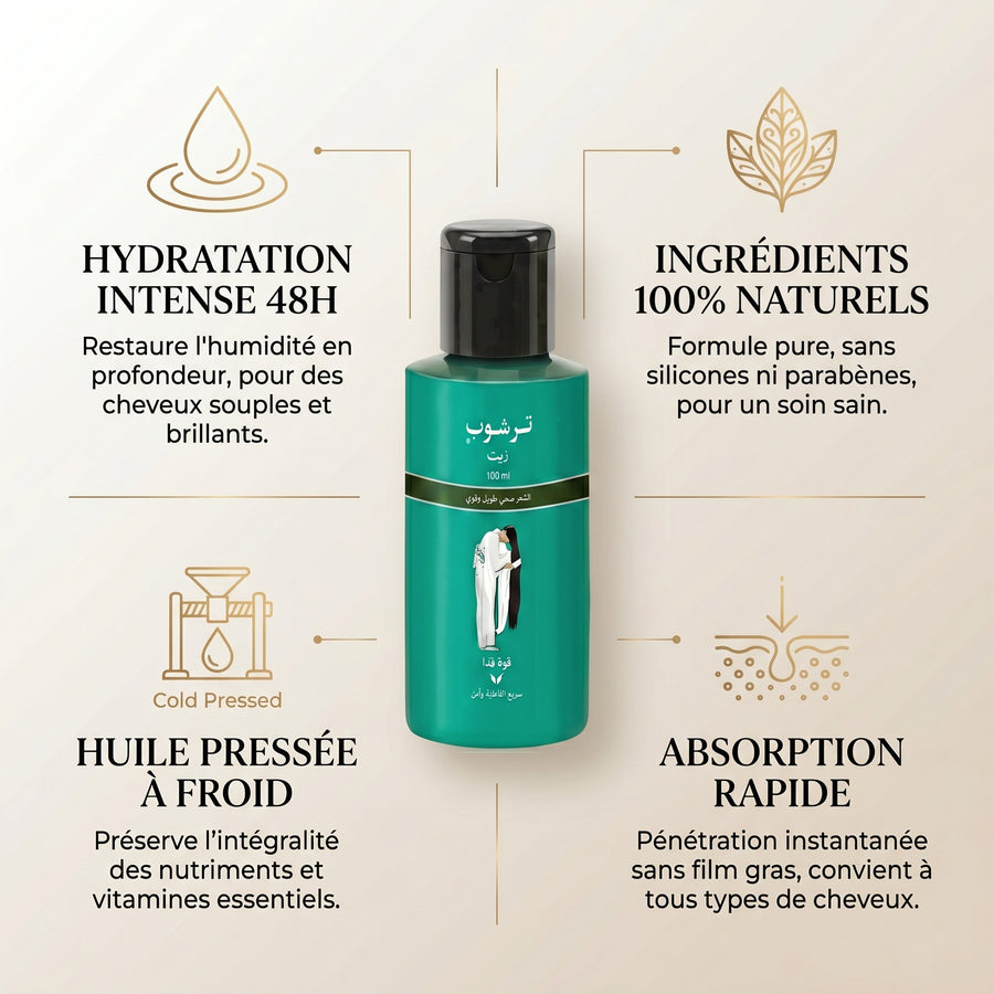 Lot de 2 Huiles Capillaires pour la Pousse des Cheveux Trichup - 2 x 100 mL – produit naturel présenté par Natureluxy