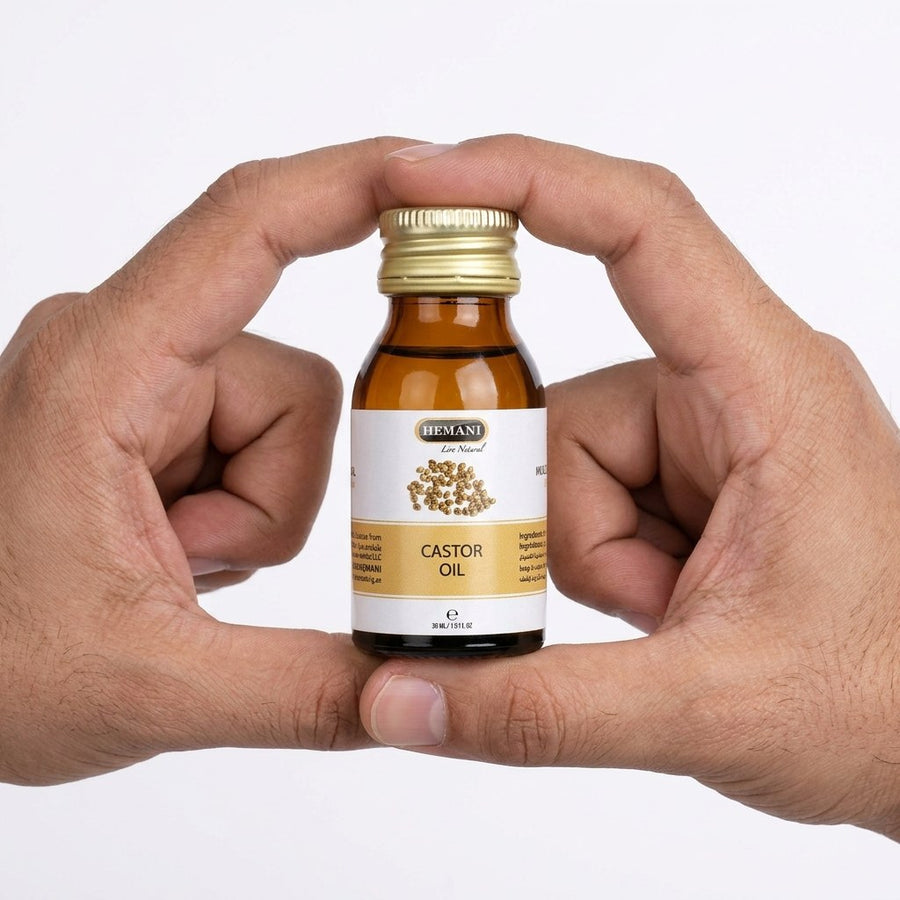Huile de Ricin 30mL Naturelle - Hemani – produit naturel présenté par Natureluxy