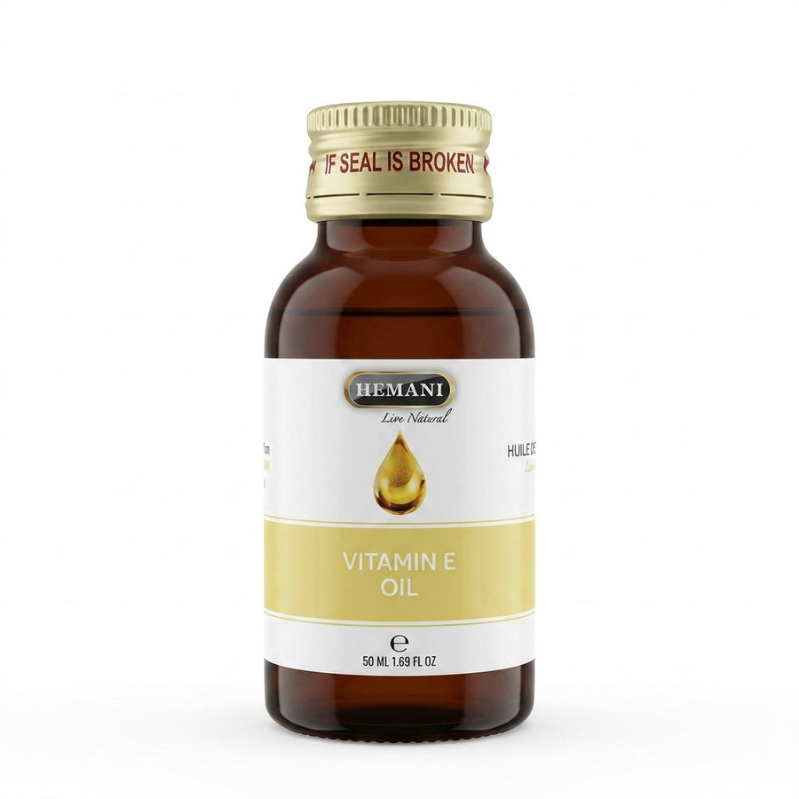 Lot de 3 Huiles de Vitamine E Hemani 30 mL - 100% naturelle – produit naturel présenté par Natureluxy