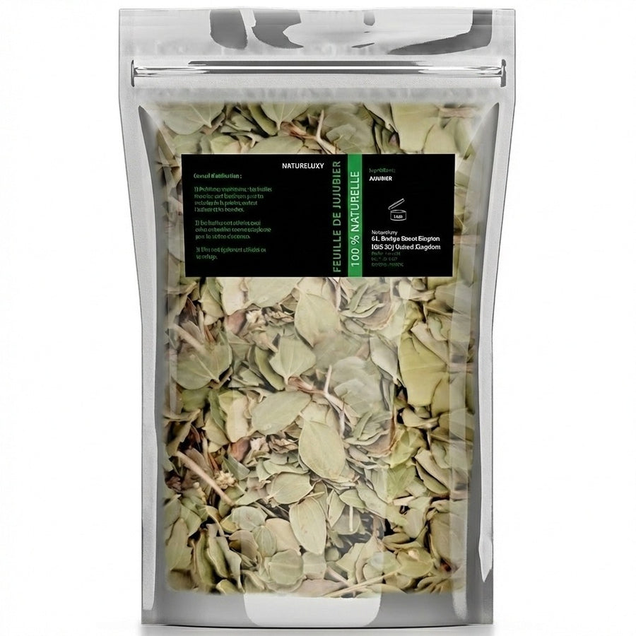 Pack Huile de Sidr 30mL Hemani + Feuille de Sidr (Feuilles de Jujubier) – produit naturel présenté par Natureluxy