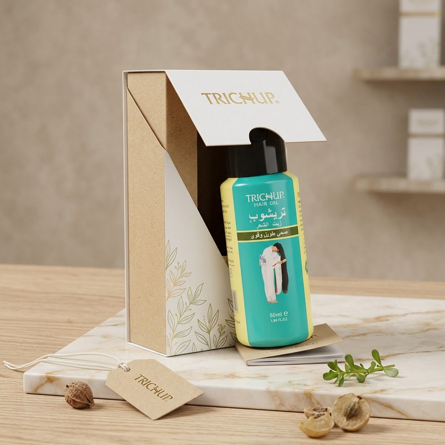 Huile pour Pousser les Cheveux Rapidement - Trichup Indienne 50ml – produit naturel présenté par Natureluxy