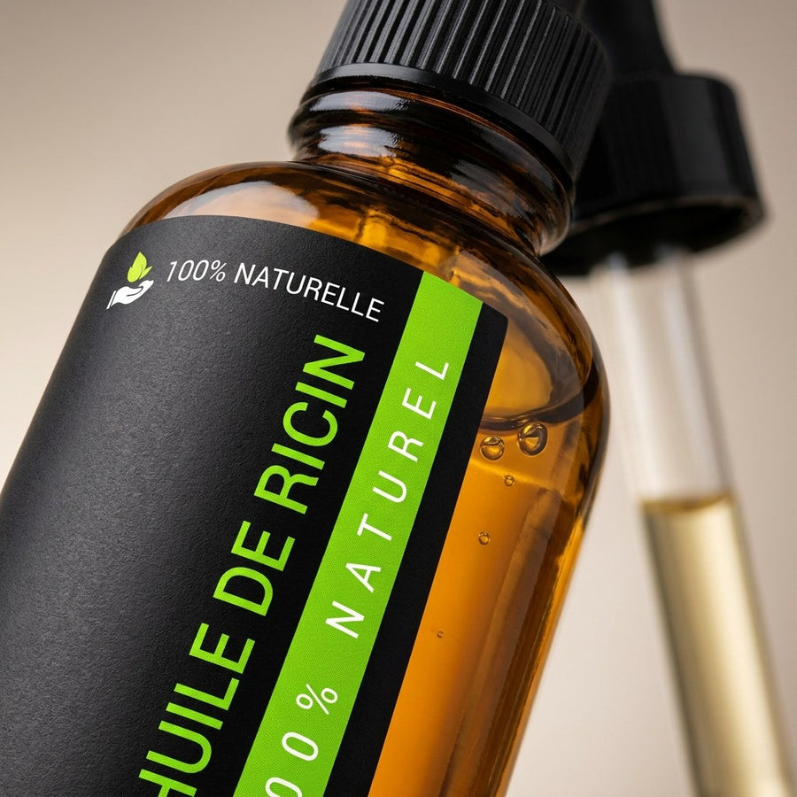 Huile de Ricin 30 ml - Pipette Cheveux Cils Ongles – produit naturel présenté par Natureluxy