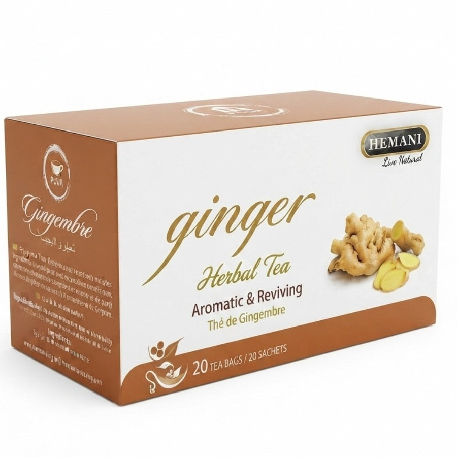 Hemani 20 Tisanes de Gingembre — Infusion – produit naturel présenté par Natureluxy