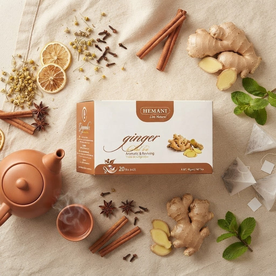 Hemani 20 Tisanes de Gingembre — Infusion – produit naturel présenté par Natureluxy