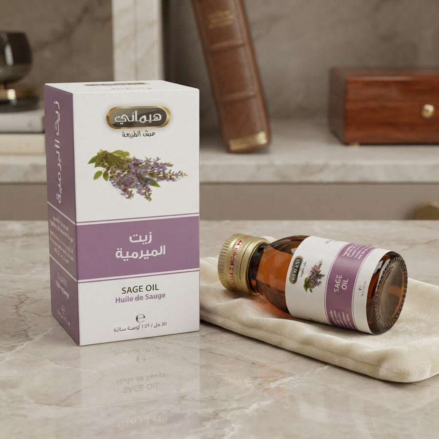 Huile de Sauge 30ml Naturelle Hemani – produit naturel présenté par Natureluxy