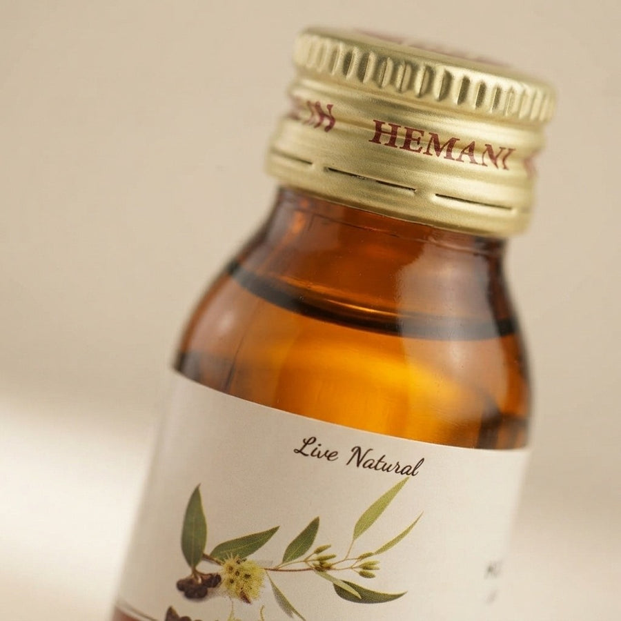 Huile d'eucalyptus 30mL Hemani – produit naturel présenté par Natureluxy