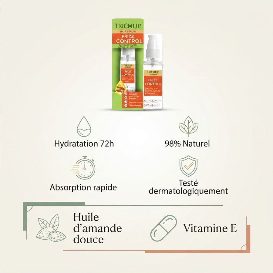 Sérum Capillaire Trichup contre les Frisottis – produit naturel présenté par Natureluxy