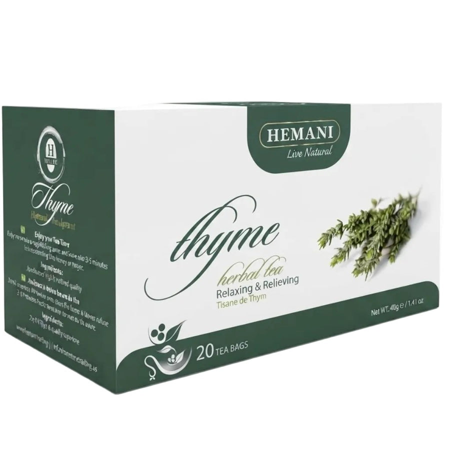 20 Tisanes de Thym - Hemani – produit naturel présenté par Natureluxy