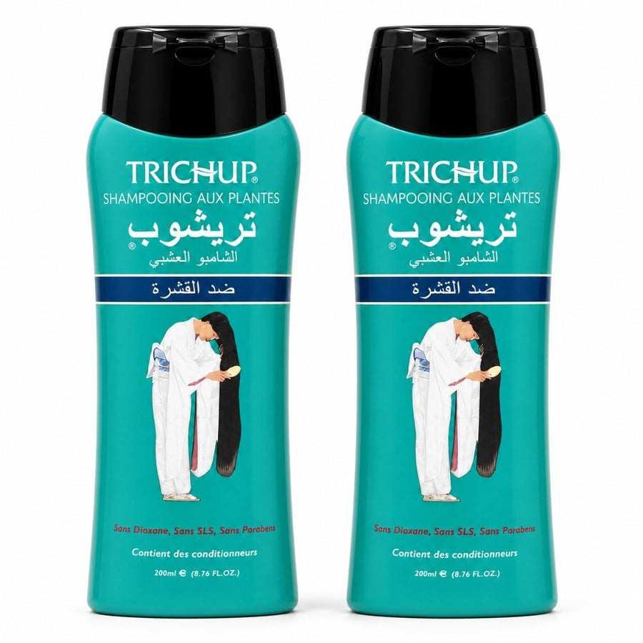2 Shampoings Soin Indien Anti-pelliculaire Trichup 200ml – produit naturel présenté par Natureluxy