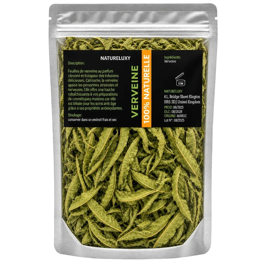 Feuilles de Verveine Séchées Naturelles 250 g - Pour Infusion – produit naturel présenté par Natureluxy