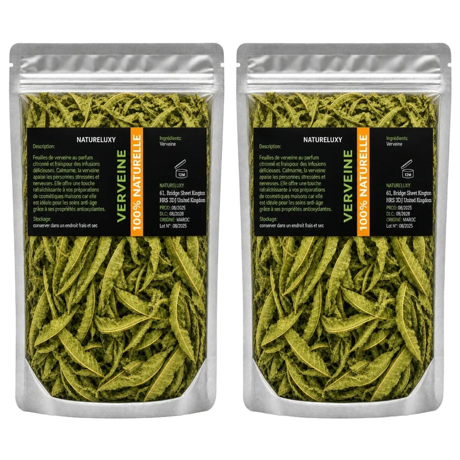 Feuilles de Verveine séchées 2X50g naturelles – produit naturel présenté par Natureluxy