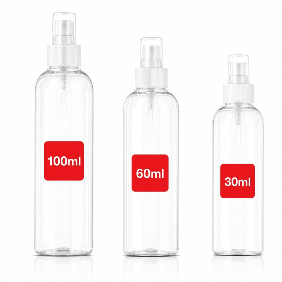 Vaporisateur 30mL + Vaporisateur 60mL + Vaporisateur 100mL – produit naturel présenté par Natureluxy