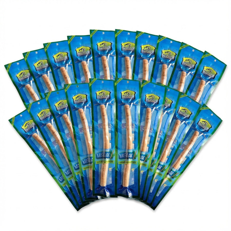 Siwak El-Kheir – Lot de 20 Bâtons – Bâtonnet d’Hygiène Bucco‑Dentaire