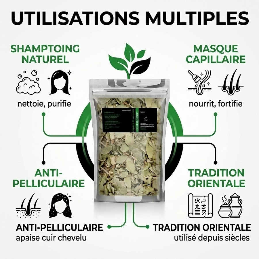 Feuilles de Sidr Naturelle 100g - Feuilles de Jujubier Séchées