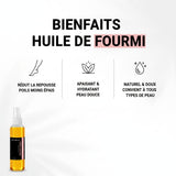 2 Huiles de Fourmi contre la pousse des poils 30mL Spray Natureluxy