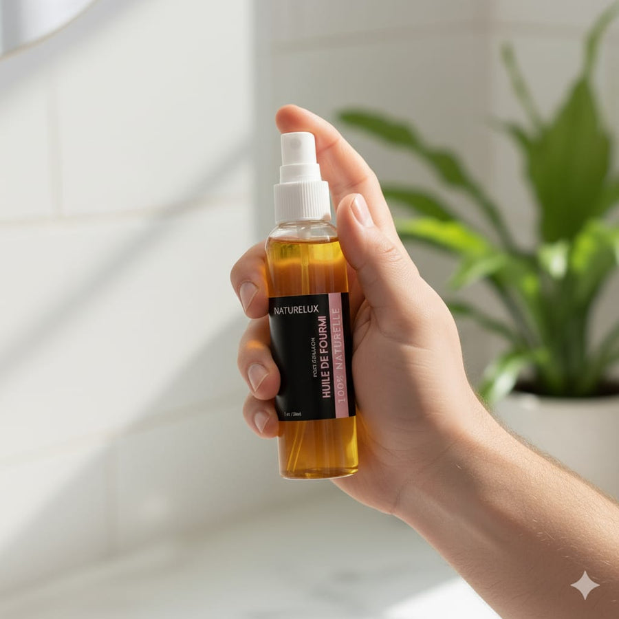 5 Huile de Fourmi Contre la Pousse des Poils 100mL Spray 100% Naturelle -20%