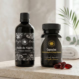 Pack Nigelle d’Éthiopie 99% – 60 Capsules (500 mg) + Huile 100 mL – Cosmétique & Comestible