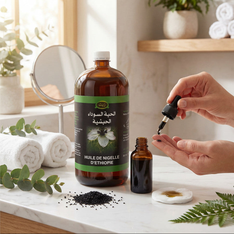 1 Liter hochwertiges äthiopisches Schwarzkümmelöl, Güteklasse A, Reinheit 99 % 