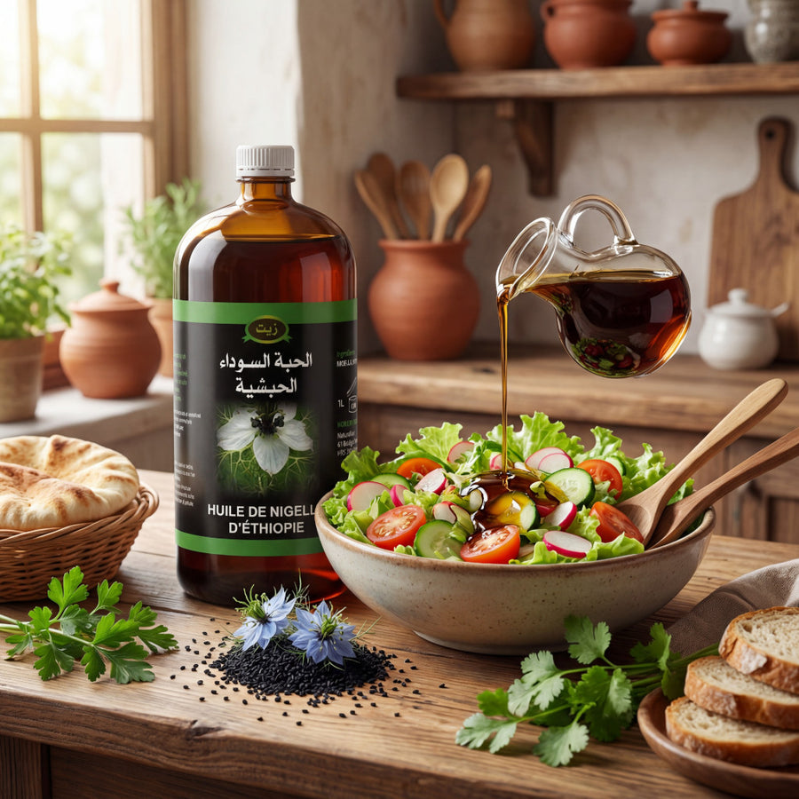 1 Liter hochwertiges äthiopisches Schwarzkümmelöl, Güteklasse A, Reinheit 99 % 