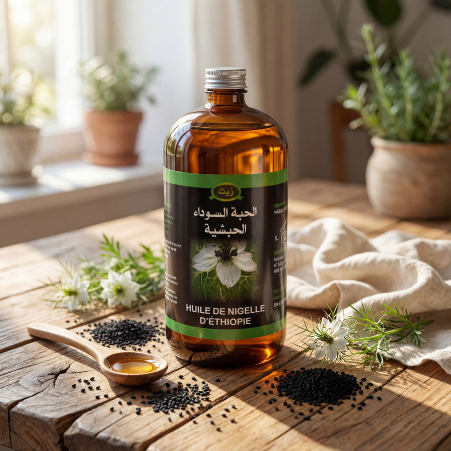 1 Liter hochwertiges äthiopisches Schwarzkümmelöl, Güteklasse A, Reinheit 99 % 