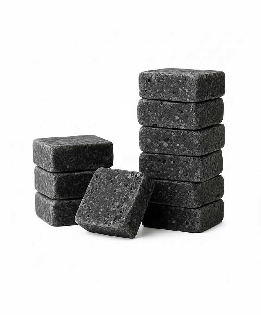 Lot de 10 carrés de musc noir – parfum solide - vue principale