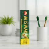 Lot de 5 dentifrice miswak  Dabur SANS FLUOR siwak arak brosse à dent Réduc -20%