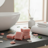 3 Carré de Musc Rose – Musc Blanc & Rose Orientale, Élégance et Douceur