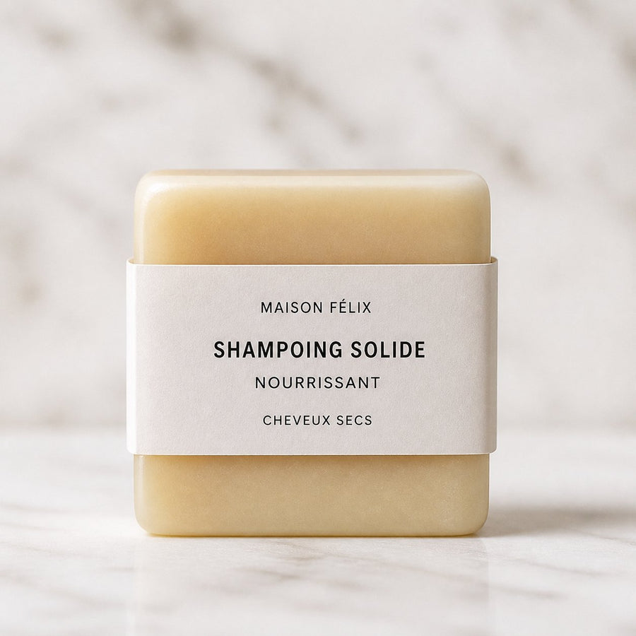 Lot de 1 carré de musc vanille – parfum solide – gros plan sur les détails et la finition du packaging