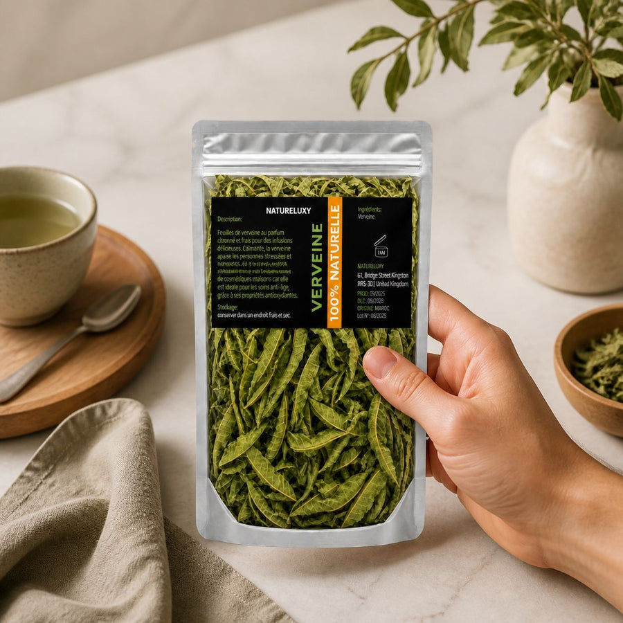 Feuilles de Verveine séchées 3X50g naturelles – application en situation réelle, geste de soin quotidien