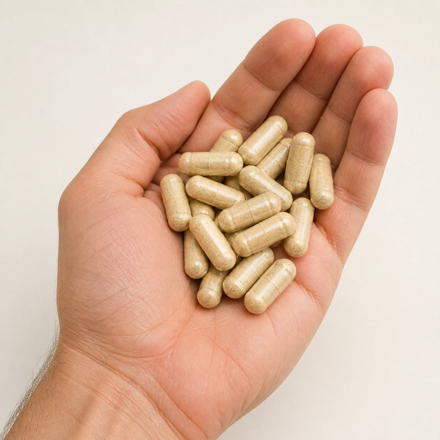 120 gélules de Fenouil – taille et contenance réelles du produit en main