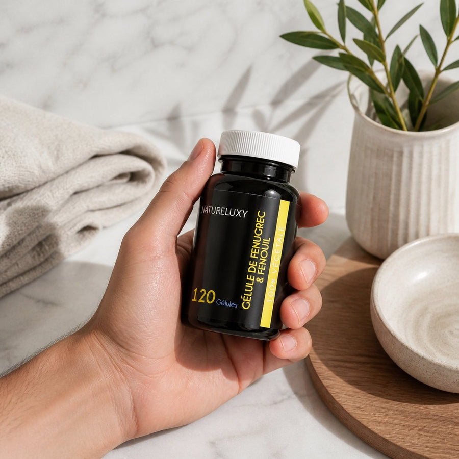 120 Gélules Fenugrec & Fenouil Natureluxy - 300mg par gélule – application en situation réelle, geste de soin quotidien