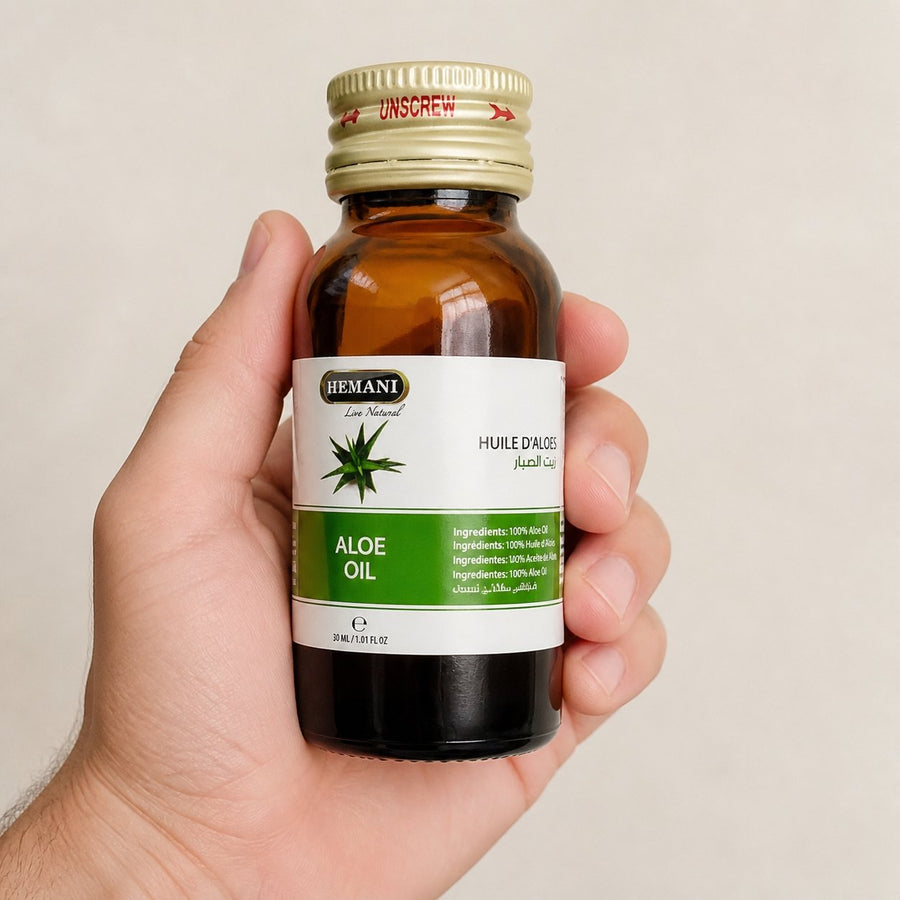 2 Huile de Cactus 30ml 100% Naturelle Hemani – taille et contenance réelles du produit en main